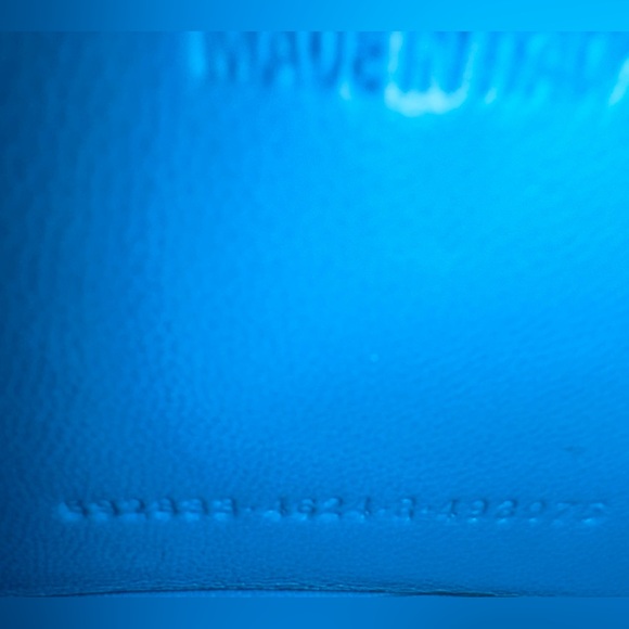 HOURGLASS XS HANDBAG CROCODILE EMBOSSED IN BLUE - Picture 6 of 6